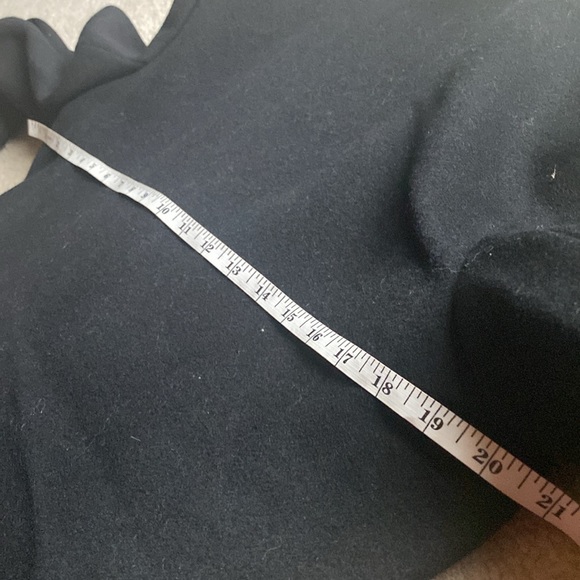 NWT Lauren Ralph Lauren Single Breasted Wool Blend Reefer Coat in Black size 10 - Picture 14 of 17